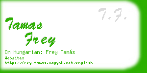 tamas frey business card