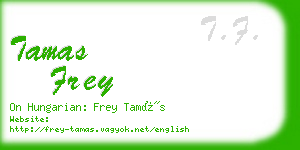 tamas frey business card